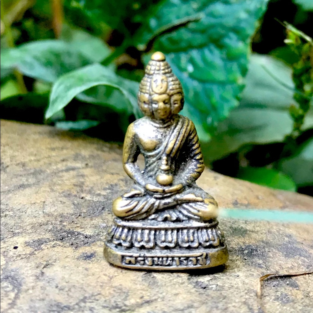 Rare Trimurti Bronze Hindu Statue (Brahma, Vishnu, Shiva)